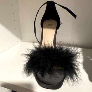 Never Worn Fur Toe Heels